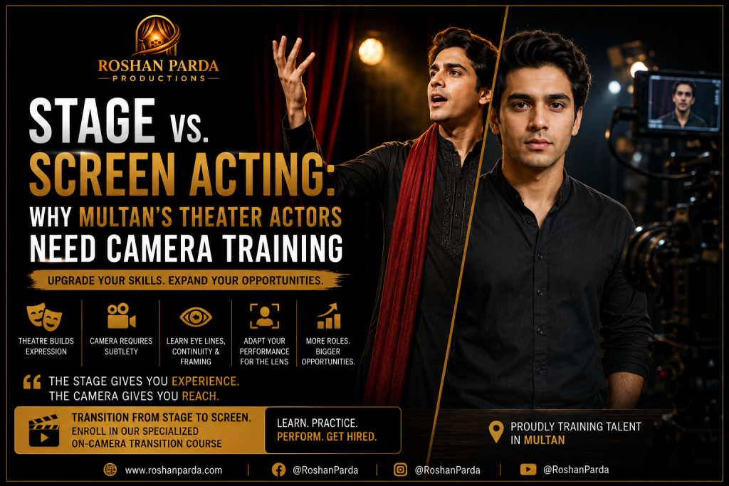 Why Theater Actors in Multan Need Camera Training